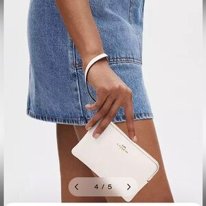 COACH Corner Zip Wristlet